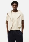 Slim Fit Pima Cotton T-Shirt - Beige