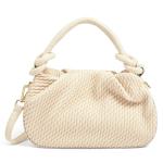 Beige Knotted Detail Handle Bag