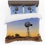 Windmill Sunset Duvet Cover Set Double