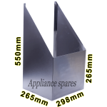 Extractor Bottom Flute H:550MM X D:265MM X W:298MM
