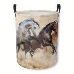 Horse Print Storage Basket 1 HSB1