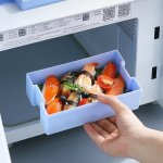 Double-layer 1200 Ml Plastic Lunch Box With Spoon