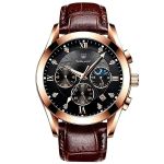 Men's Luxury Watch - Classic Elegance For Every Occasion Leather Strap