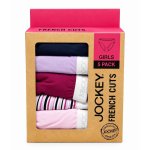 Jockey Girls 5 Pack French Cut Bright Panties In Stripe Assorted - Stripe Assorted 11 - 12 Years