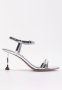 Nine West Framan Ankle Strap Heel - Silver