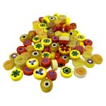 Millefiori Mosaic Glass Yellow And Orange Mix 100G: