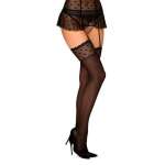 Obsessive - Heartia Stockings Black L xl