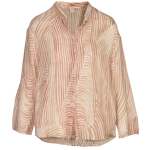 Abstract Stripe Print Shirt - Antique Rose S m