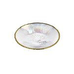 Crystal Striped Deep Plate 22.8CM WY038
