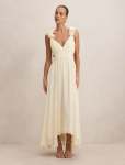 Selena Ruffle Shoulder Maxi Dress - 18 Lemon