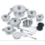Lto Stainless Steel Non-stick 22 Pieces Cookware Pots