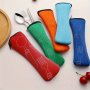 Versatile Zippered Tableware Storage Bag - Lightweight Easy-Clean Design For School Canteen Camping & Picnics