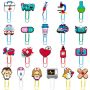 21PCS Colorful Medical - Themed Paper Clips: Cartoon Bookmark Clips