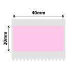 NB751 - - B1 B21 B3S B4 - 40X20MM - 320 Pink Labels