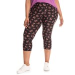 Plus Size Cropped Legging - Floral