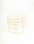 Goldair Gold Crisscross Arm Cuff