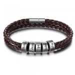 CBA102694 - Men's Personalized Bracelet Wrist Strap Sterling Silver