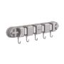 Heavy-duty Wall-mounted Mop And Broom Holder Rack - 5 Slot Organiser