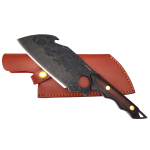 6 5 Hunting Cleaver With Utility Hook & Sheath