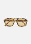 Oversize Tortoiseshell Aviator Sunglasses