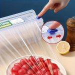 3 4PCS Reusable Food Packaging Cutters With Multiple Sizes Of 33CM 38CM 43CM 48CM Cling Film Cutters Plastic Packaging Dispenser
