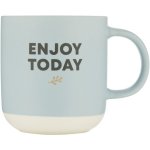 Clicks Newhone Chine Two Toned Colour Solgan Mug Blue