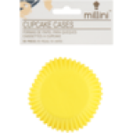 Millini Solid Yellow Cupcake Cases 50-PACK