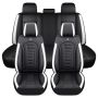 5 Seat Car Seat Cover Leather Car Seat Covers Full Set Universal