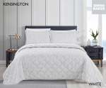 Simon Baker Kensington Bedspread - White Various Sizes - King - 270CM X 270CM + 2 Pillowcases 50CM X 70CM + 5CM White