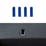 4 In 1 Car Door Latch Pin Door Screw Knob Cap Cover Trim For Bmw F10 Left Driving Blue