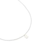Waterproof Stainless Steel MINI Bubble Letter E Necklace