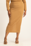 Kyrah Midi Skirt - Latte - L
