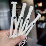1PC Profession Acrylic Disposable Body Piercing Plier Plastic Clamp Ear Lip Navel Nose Tongue Eyebrow Body Piercing Forcep Tool