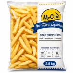Mccain Stay Crisp Chips Rustic Frozen 2.5KG