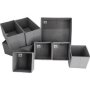 8 Piece Multi-purpose Collapsible Cloth Storage Organizers Grey