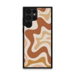 Custom Printed Tpu Cases - Samsung Galaxy S22 Ultra 5G & 39 Brown Swirl& 39 By