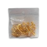 Fashion Hair Dreadlock Beads 50 Pack - Gold