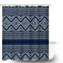 Bathroom Shower Curtain 180X180CM Fair Isle Pattern Bath Curtain
