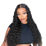 Curly Brazilian Hair 4X4 Closure Wig