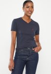 Polo Kelly V-neck Tee - Navy