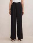 Eva Crepe Wide Leg Pants - 16 Black