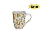Daily Tall Porcelain Mug With Letter J - 400 Ml