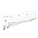 6 Way Multi - Plug With 2 Usb's