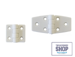 Door Hinge White Nylon Marine