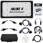 3165033 Inline 6 Data Link Adapter Diagnostic Tool With Instie 8.7 For Cummins Diesel Engine Komatsu Excavator Engine Obdii Scan