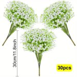 30PCS Baby's Breath Artificial Flowers - Versatile Gypsophila Stems For Weddings Engagements & Home Decor - Perfect For Garden O