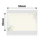 NB697 - - B1 B21 B3S B4 - 50X30MM - 230 Plain Paper With Flowers Labels