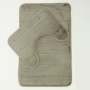Two Piece Milan Memory Foam Mat - Light Grey