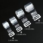 2 Pairs Clear Bra Strap Invisible & Traceless Thin Shoulder Strap For Bra Lingerie Off Shoulder Straps