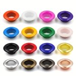 100SET Multicolor Metal Eyelets Grommet Ring With Washer For Diy Leathercraft Scrapbooking Shoes Belt Cap Bag Tags Clothes 4MM